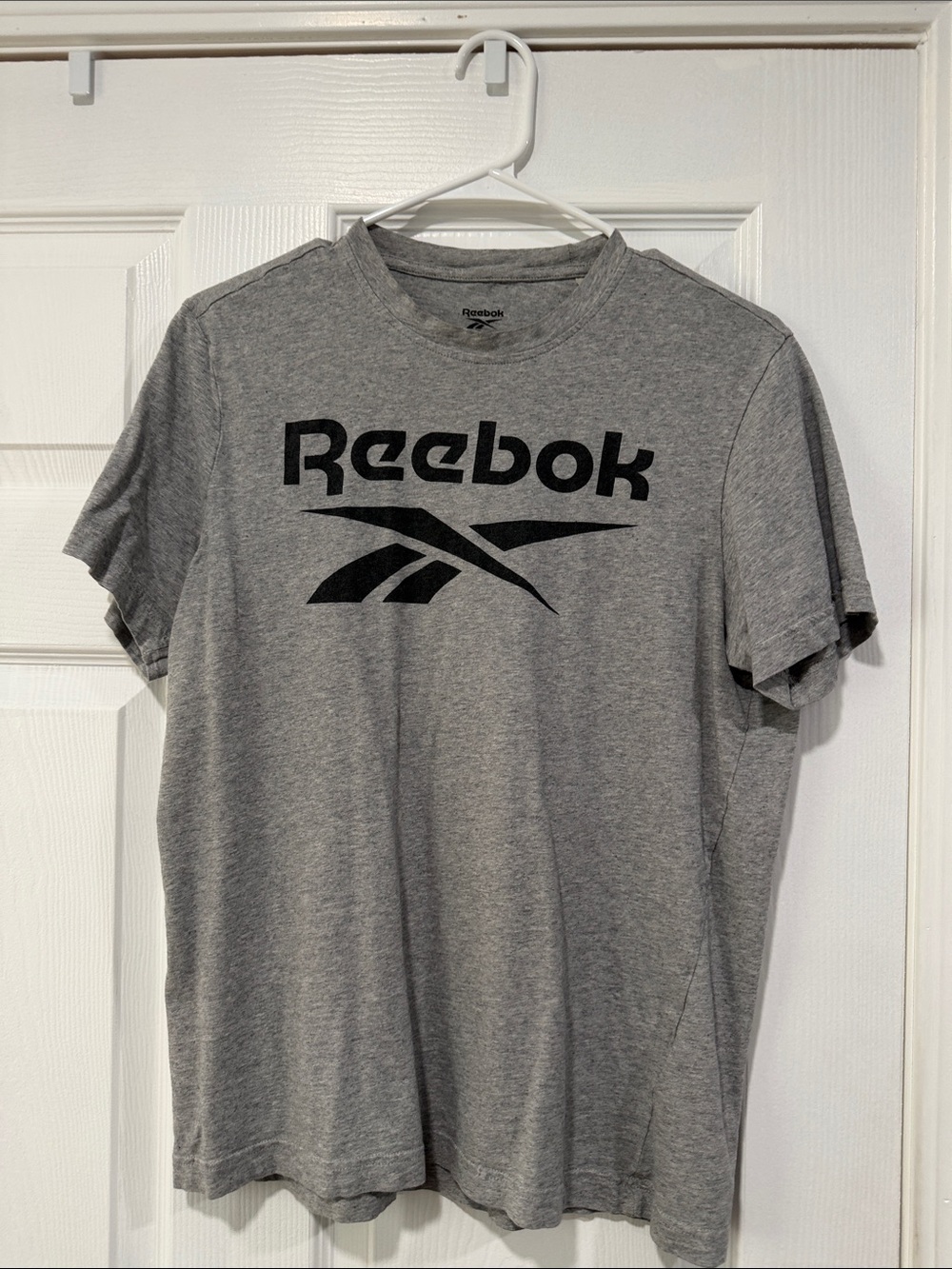 Reebok Gray Short Sleeve Logo Tee
